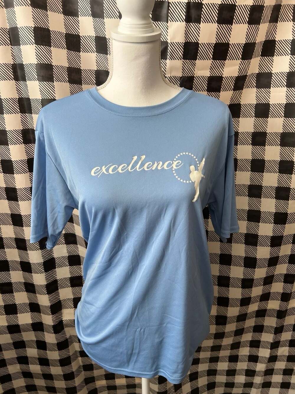 Short-Sleeve Athletic T-Shirt Excellence Success Blue